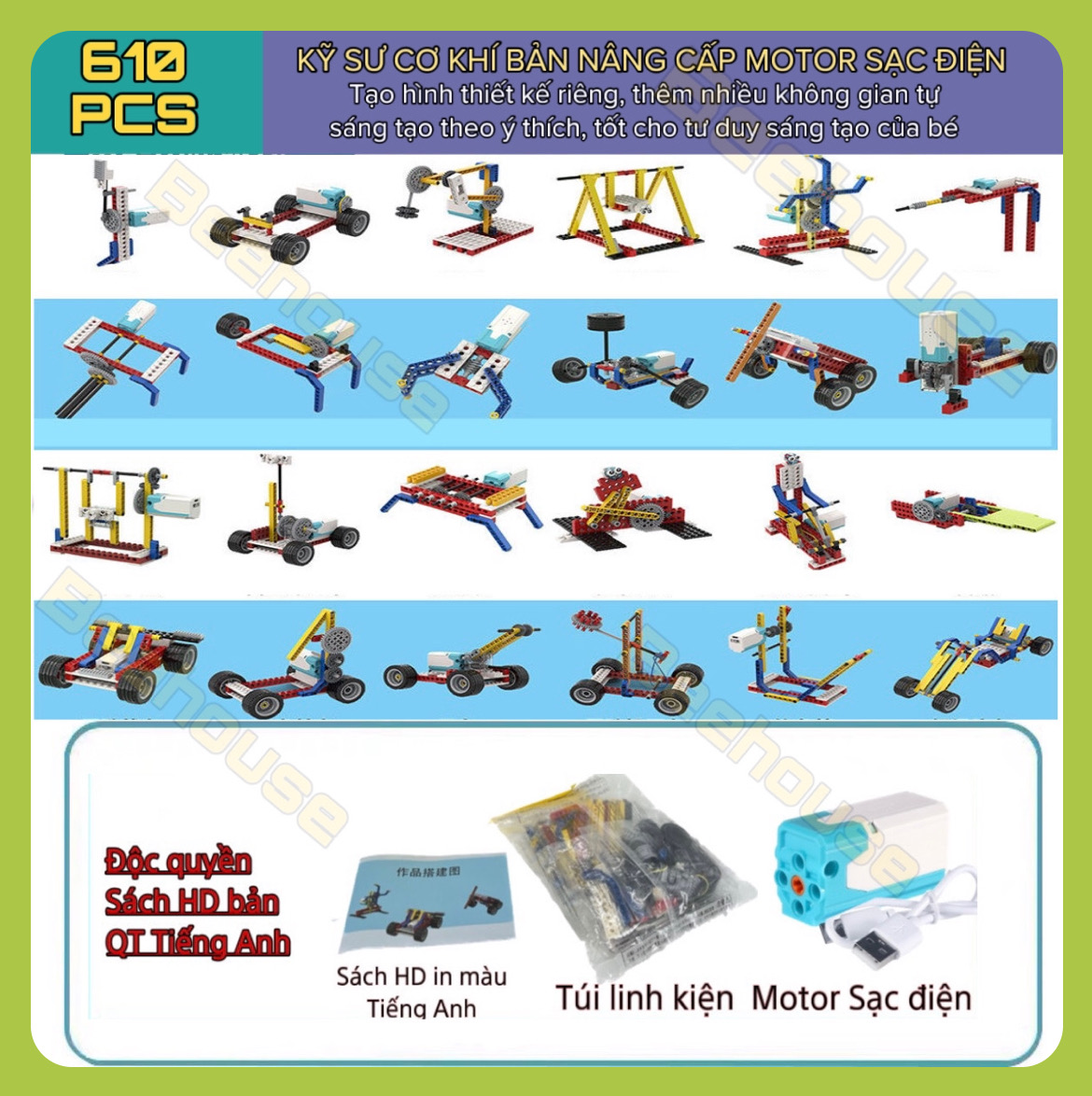 BỘ LẬP TRÌNH WEDO 2.0 CHUÂN STEM KÈM CẢM BIẾN MÔ HÌNH động cơ-KÈM THÙNG NHỰA- Đồ Chơi Giáo Dục Educa