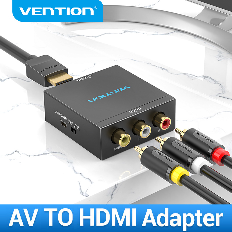 Vention Bộ Chuyển Đổi Bộ Chia Tỷ Lệ HDMI Sang AV Hộp Chuyển Đổi Video HD HDMI Sang AV 1080P HDMI1.3 
