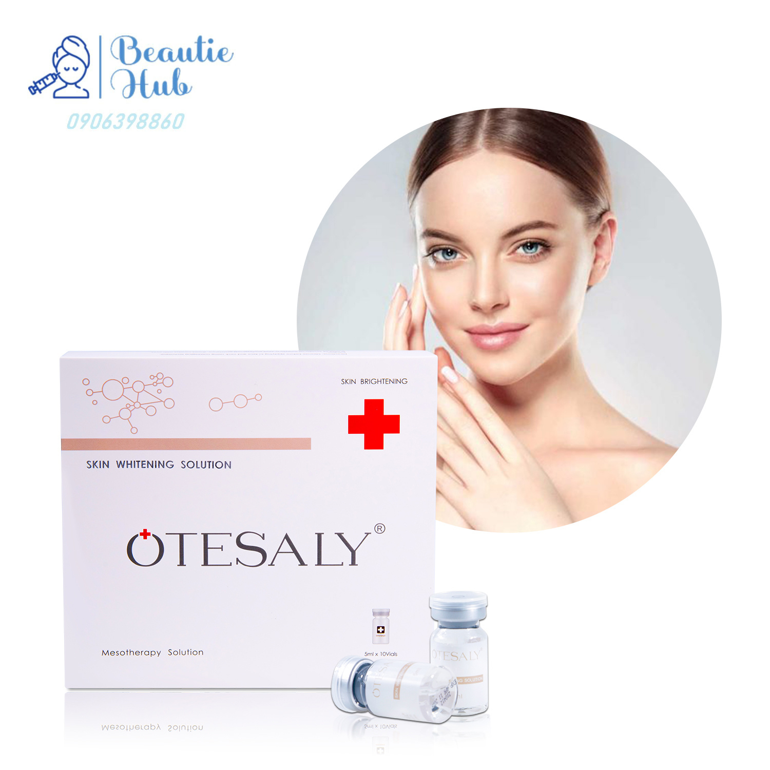 Tinh chất Cấy Meso Otesaly Arbutin Giảm Thâm Nám Đinh Tàn Nhang Trắng Da Hộp 10 lọ 5ml kết hợp PDRN 