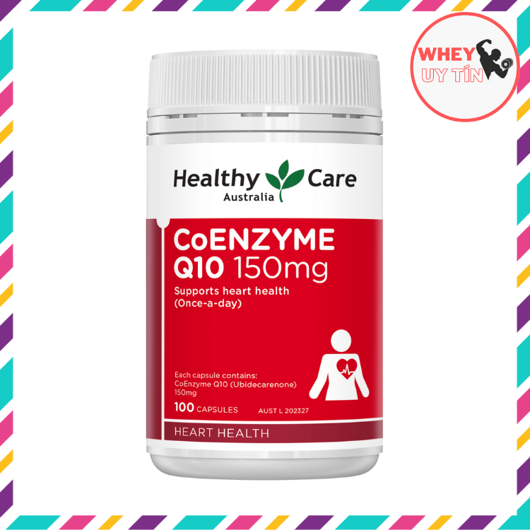 [CHÍNH HÃNG] Viên uống bổ tim ổn định huyết áp Healthy Care Co-Enzyme Q10 150mg hộp 100 Viên