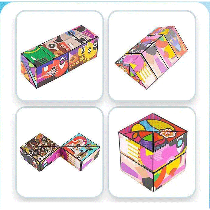 Đồ chơi khối Rubik 3D Thay đổi hình dáng Phát triển trí tuệ cho Bé - Rubik khối lập phương ma thuật  N074