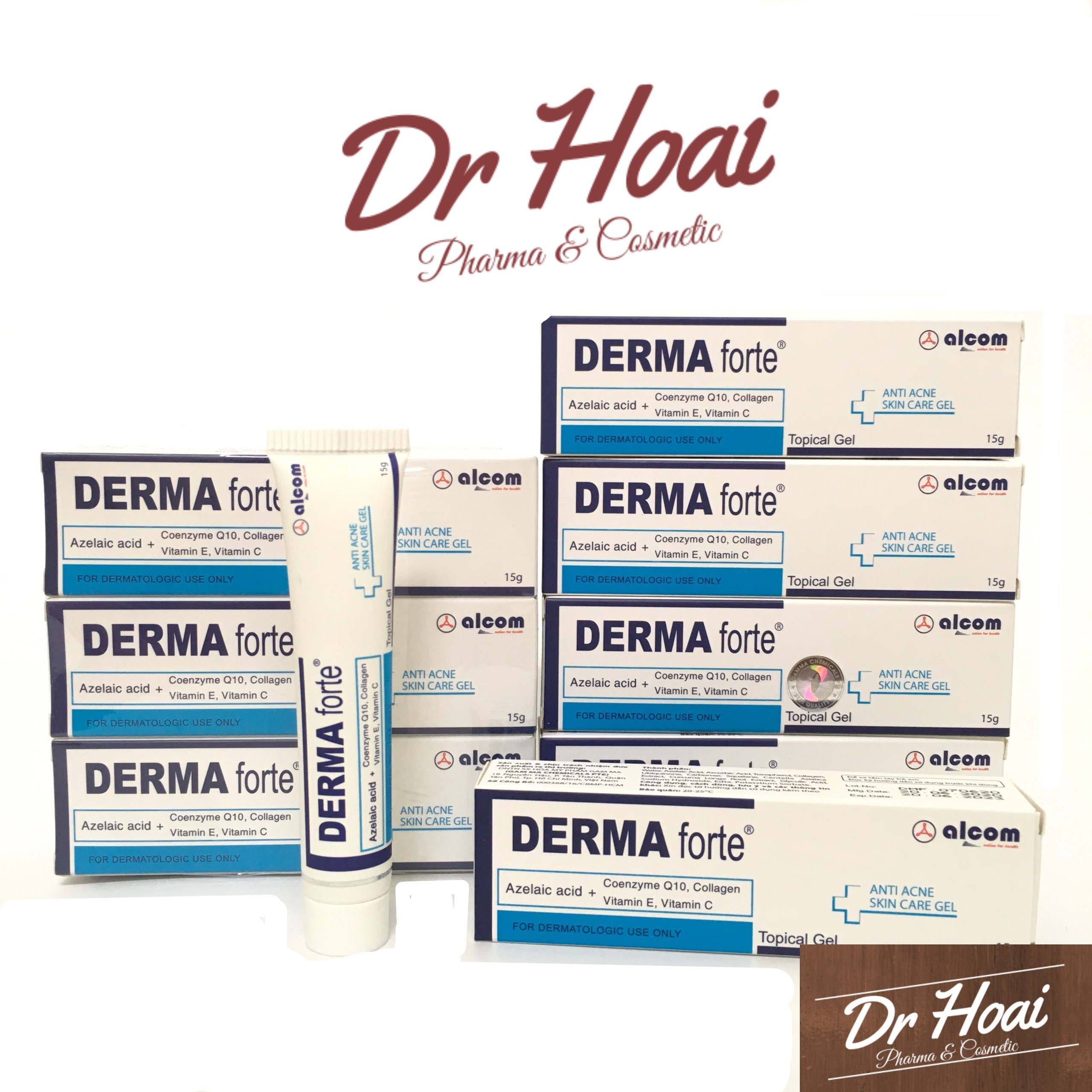 Derma Forte15G - Gel Giảm Mụn Ngừa Thâm Sáng Da