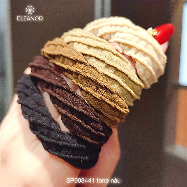 Dây buộc tóc nữ Eleanor Accessories dây cột tóc nhiều màu bassic phụ kiện tóc 3441