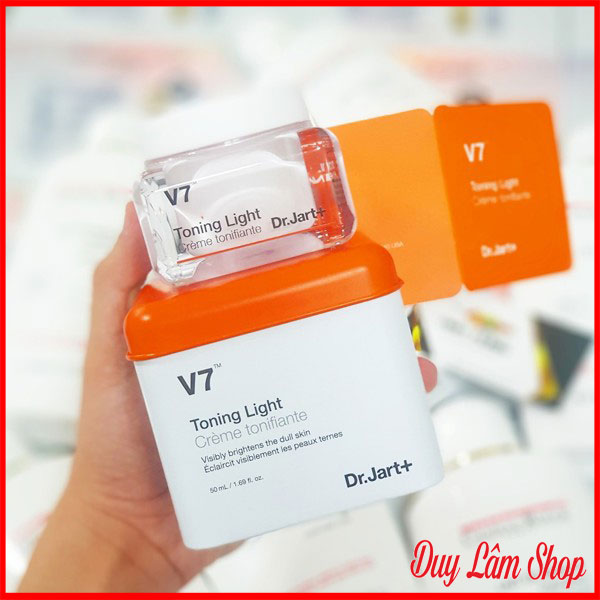 Kem Dưỡng Trắng Da V7 Hộp vuông Mẫu mới – Dr.Jart Toning Light