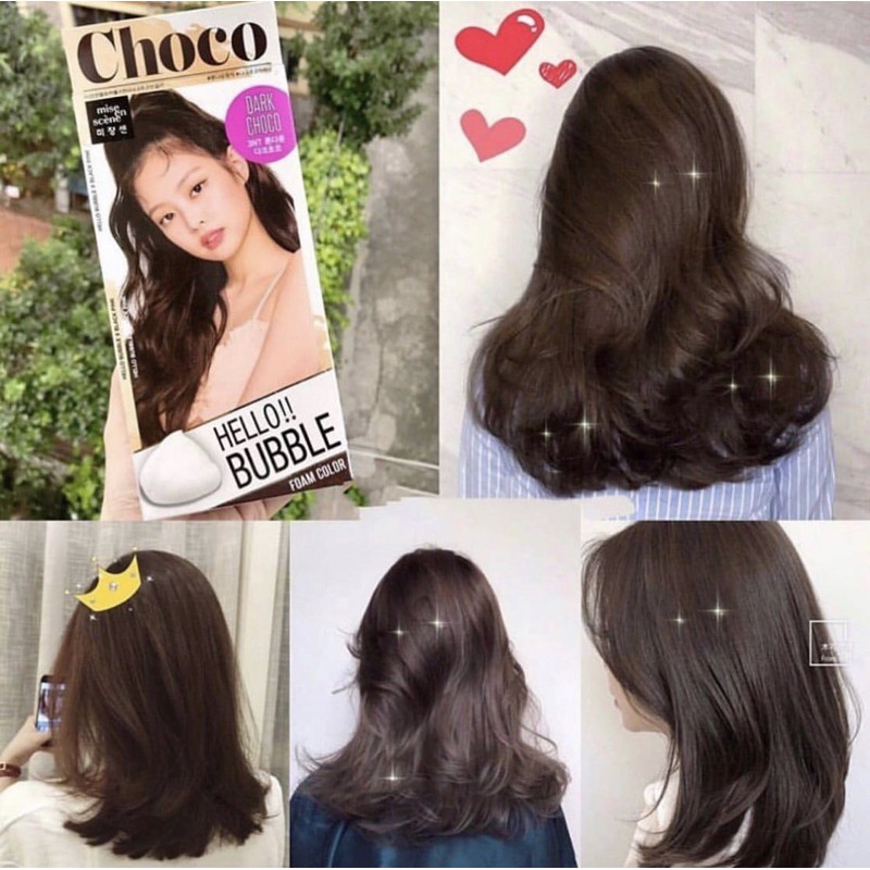 [Có Sẵn] Nhuộm Tóc Blackpink Màu Chocolate / Thuốc Nhuộm Tóc Tại Nhà Dạng Bọt Mise En 3Nt