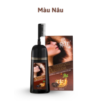 Dầu Gội Phủ Bạc Dạng Lược Chải Sin Hair - 500ml Đen Nâu  Giúp phủ bạc tóc  dễ dàng nhuộm tại nhà.