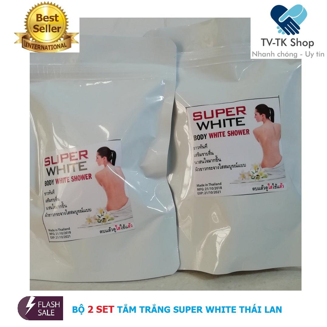 [Hcm]Bộ 2 Tắm Trắng Cao Cấp Super White Body - Nhập Khẩu Thái Lan