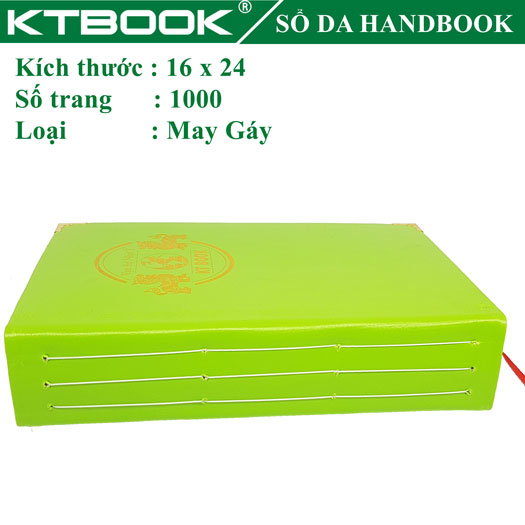 Sổ Handbook Bìa Da Dày 1000 trang có May Gáy