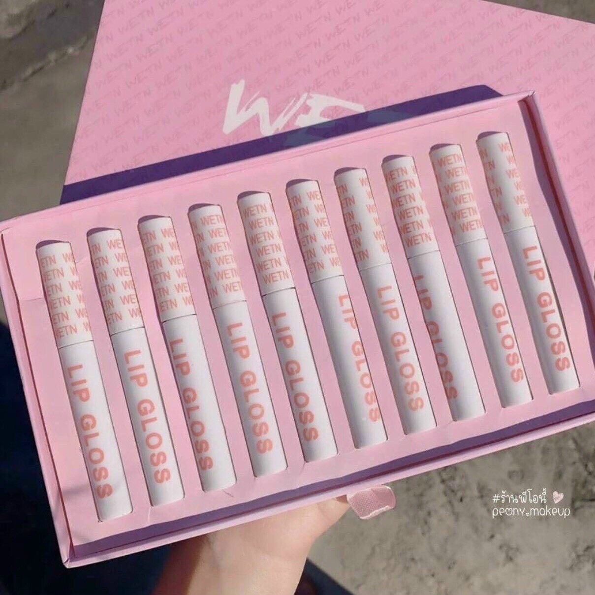 [Hcm]Set 10 Cây Son Kem Lì Went Lip Gloss Siêu Xinh Bền Màu Mướt Môi - Hộp 10 Thỏi Son Nội Địa Trung