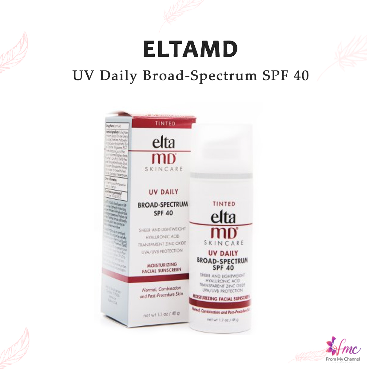 Kem Chống Nắng Eltamd Uv Daily Broad - Spectrum Spf 40 - Da Khô Đến Hỗn Hợp Thiên Khô