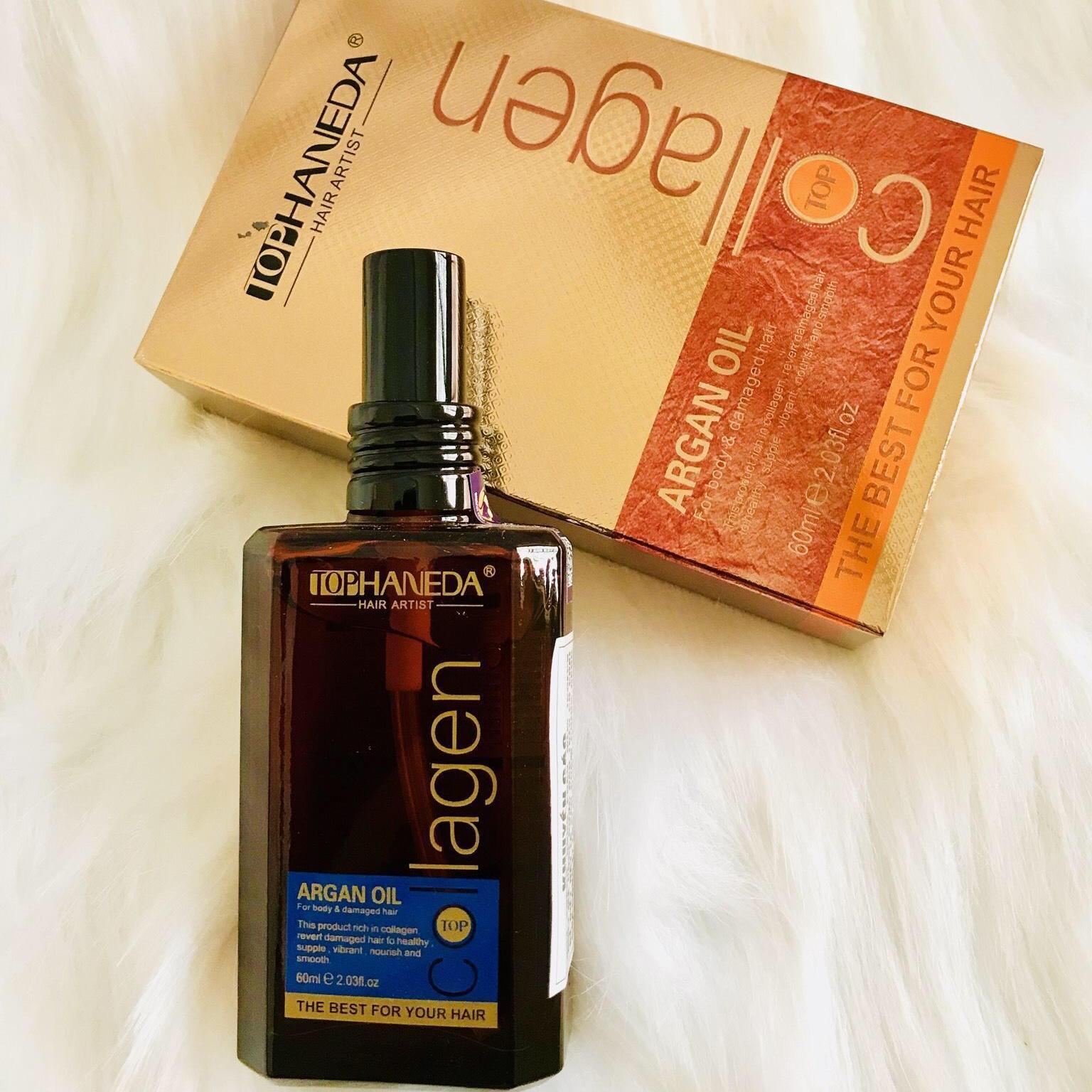 [HCM]Tinh dầu dưỡng tóc Haneda Collagen Argan Oil phục hồi hư tổn
