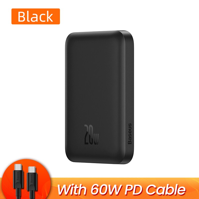 Baseus Pin sạc dự phòng 20W 6000mAh/10000mAh Power Bank Magnetic Wireless Charger Powerbank For iPho