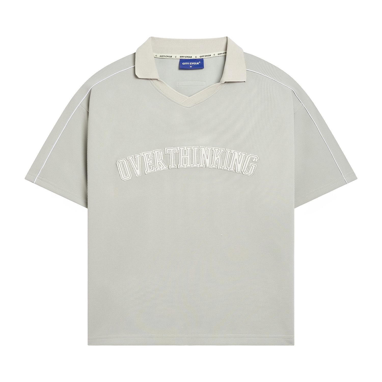 Áo thun polo nam nữ phông có cổ trẻ trung boxy Local Brand Chính Hãng City Cycle Áo Polo Overthinkin