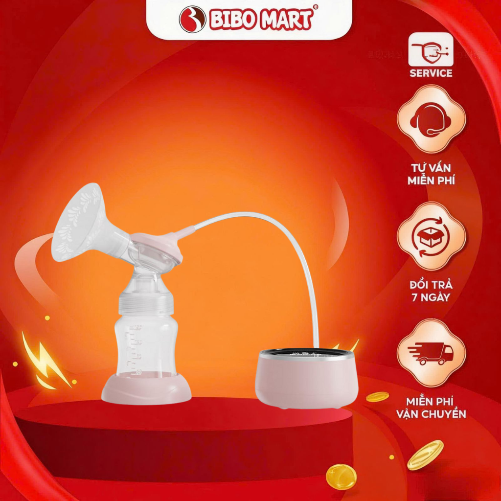 Máy Hút Sữa Điện Đơn Nimo YD1132 Nhỏ Gọn Hiện Đại 2 Chế Độ Massage Giảm Căng Tức Bầu Ngực Cho Mẹ - Bibomart