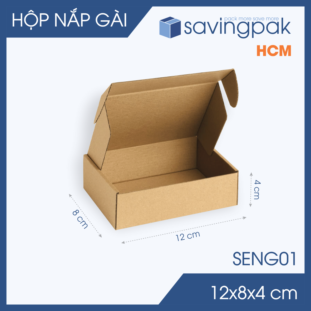 SENG - 20 Hộp carton nắp gài đóng hàng giá rẻ - Size nhỏ trung - Hộp gói hàng hộp quà thời trang