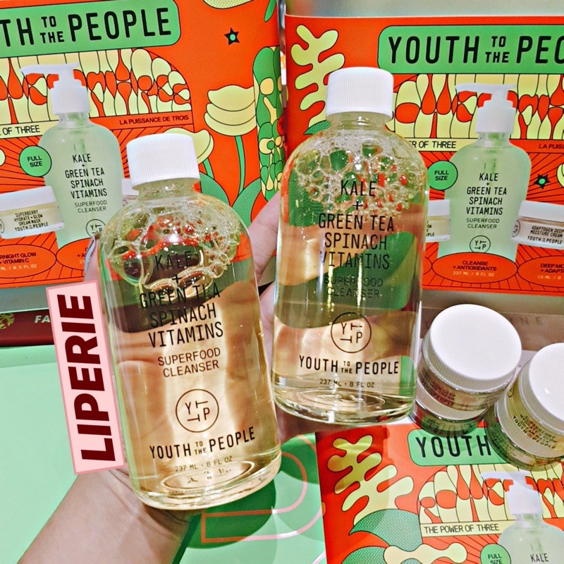 [Youth To The People] Sữa Rửa Mặt Kale + Green Tea Spinach Superfood Antioxidant Cleanser