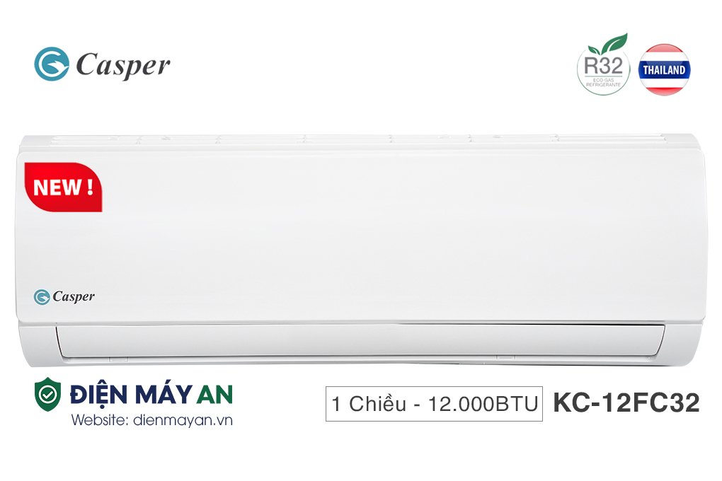 [Giao lắp tại HN] Điều Hòa Casper 12000 BTU 1 Chiều KC-12FC32 Giá Tốt