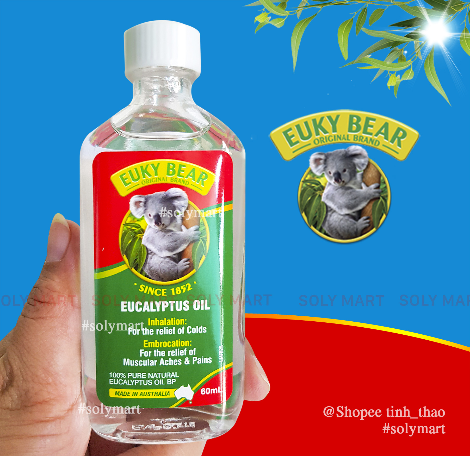 Dầu Khuynh Diệp Euky Bear 60Ml Lọ 60Ml