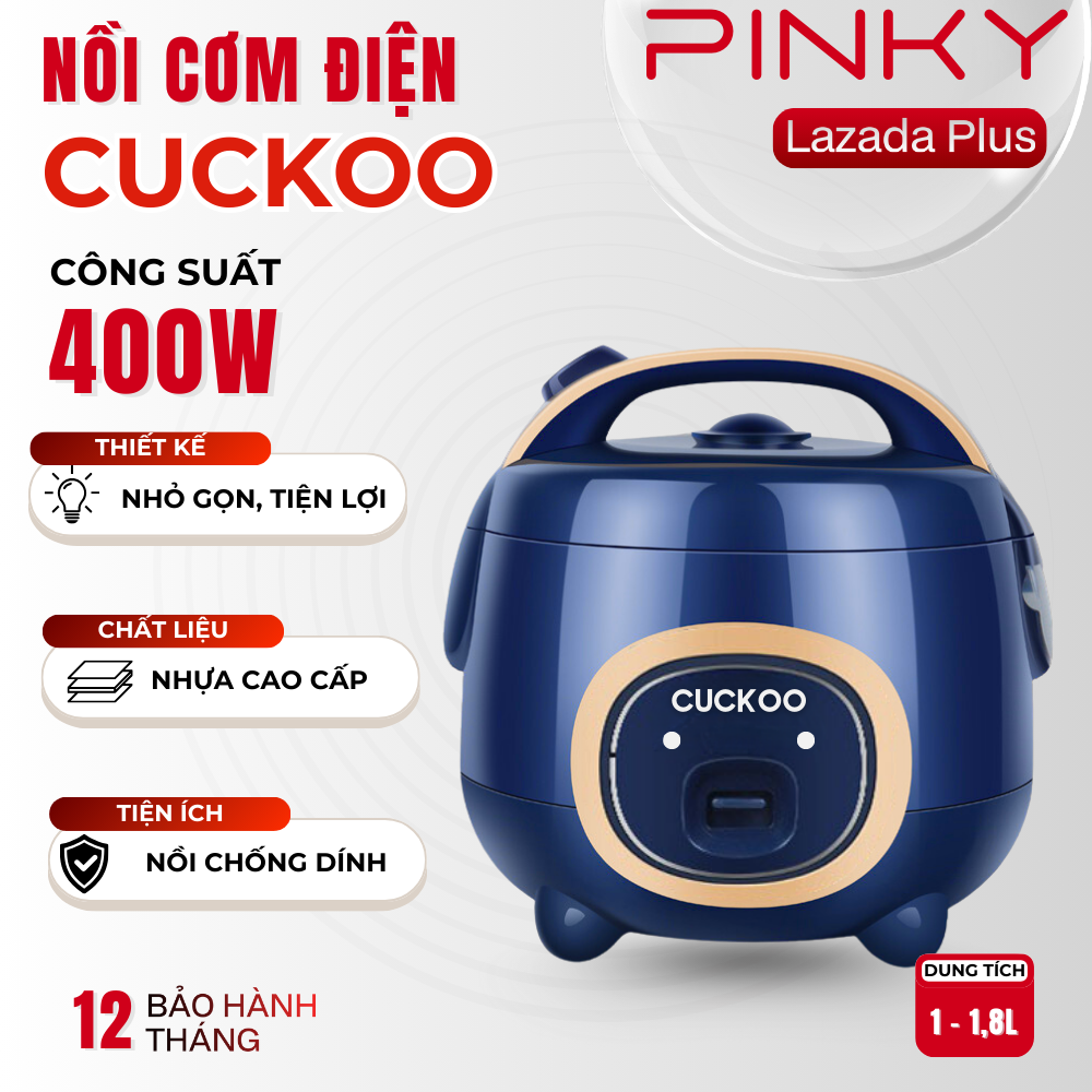 Nồi Cơm Điện CUCKOO Chính Hãng Công Suất 400w Nấu Siêu Ngon  Nồi Cơm Điện Mini CUCKOO Dáng Đẹp Tiện 