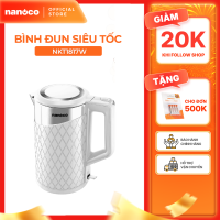 Bình đun siêu tốc inox 304 Nanoco model NKT1817 dung tích 1.8 lít (có đèn LED: báo xanh )