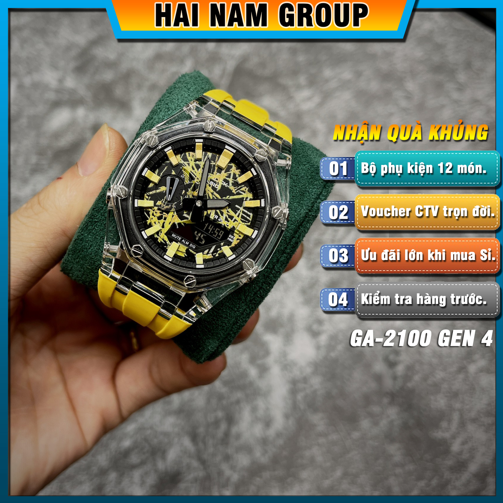 Đồng hồ nam G-SHOCK GA 2100 Custom AP Gen 4 | GA-2100 HNG4015