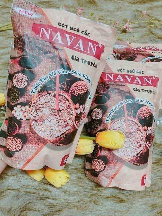 Bột Ngũ Cốc Gia Truyền 7 Vị Navan 800G/Túi Date Mới