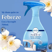 Xịt thơm vải khử mùi hôi Febreze Fabric Extra Strength 438ml hương nguyên bản khử mùi trên quần áo ghế sofa