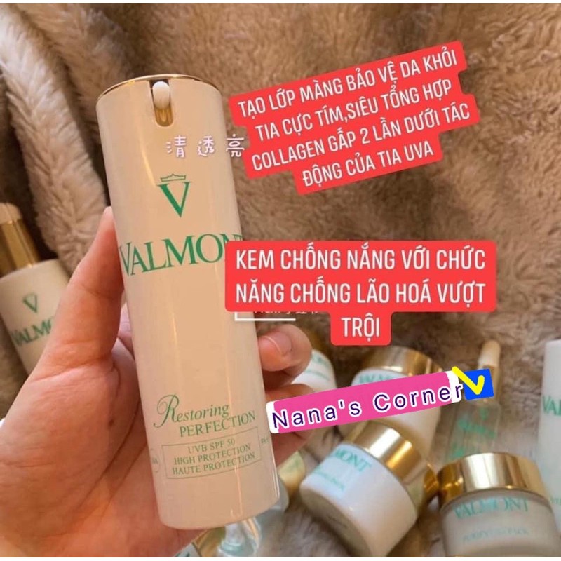 [Hcm][Valmont] Kem Chống Nắng Restoring Perfection Uvb Spf50 Pa++++