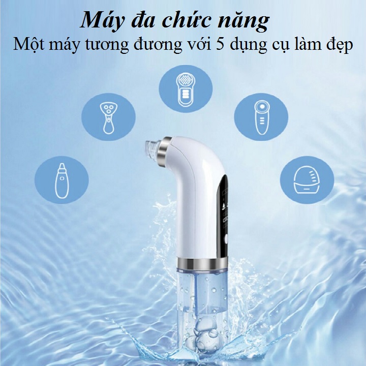 Máy Hút Mụn Đầu Đen Dầu Thừa Tế Bào Chết Bằng Cơ Chế Hút Rửa Nhẹ Nhàng Sạch Sâu