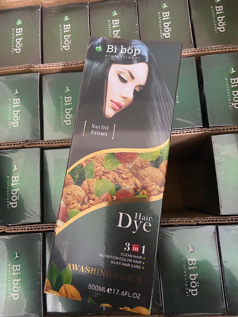 DẦU GỘI ĐEN/NÂU TÓC BIBOP NHUỘM PHỦ BẠC THẢO DƯỢC NHẬT BẢN