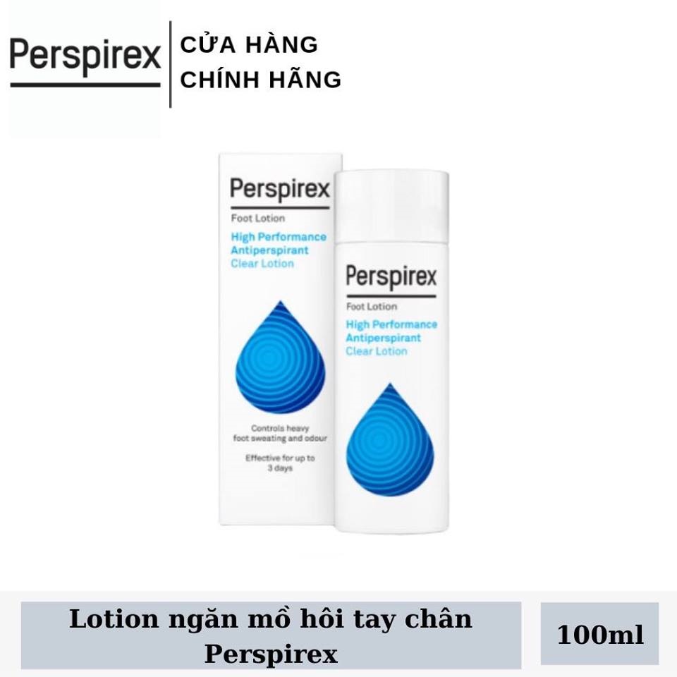 [HCM]Lotion ngăn mồ hôi tay chân hiệu quả đến 3 ngày Perspirex Foot Lotion 100ml