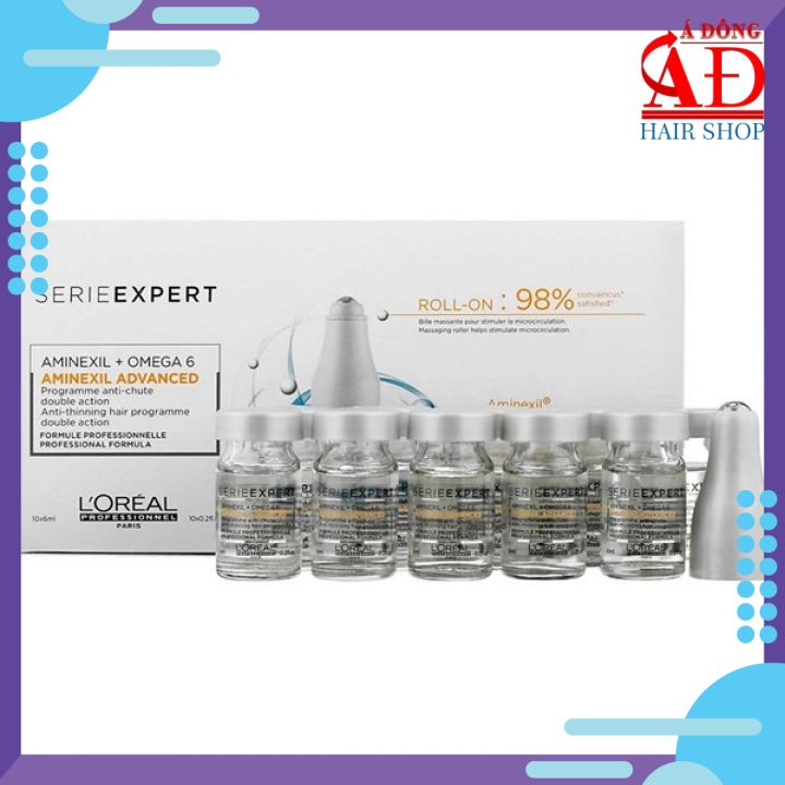 Hộp 10 chai serum chống rụng tóc giúp mọc tóc LOréal của Spain 6mlx10
