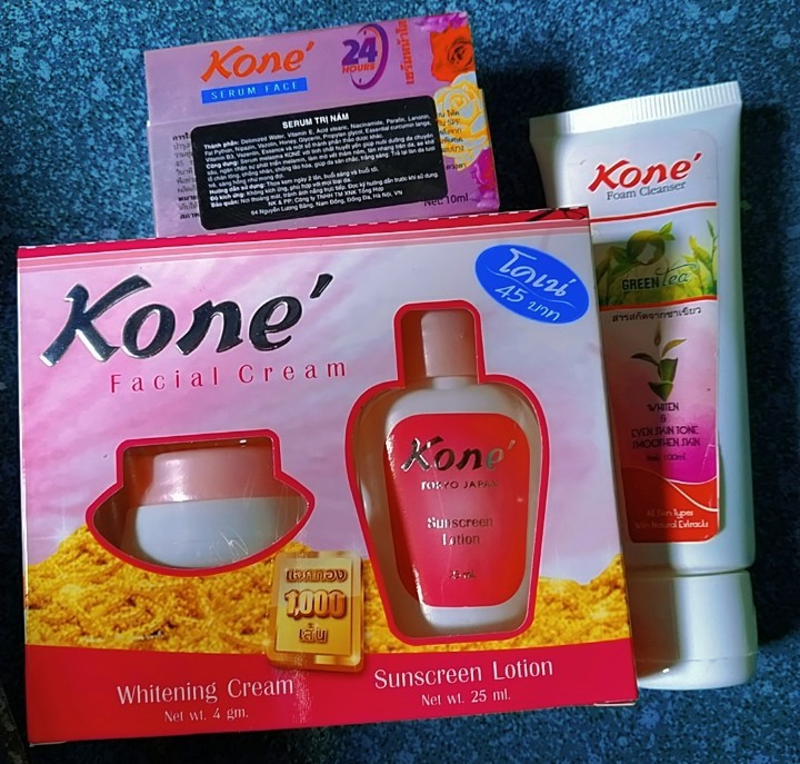 Combo Kone Dưỡng Trắng(Kem+Serum+Srm)