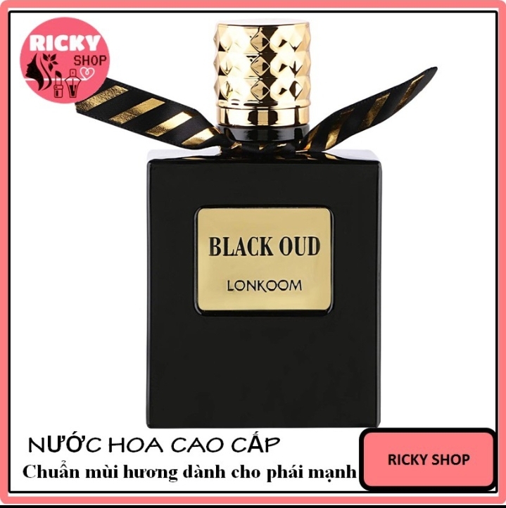 [Hcm][Siêu Thơm] Nước Hoa Nam Chính Hãng Black Oud Lonkoom 100Ml