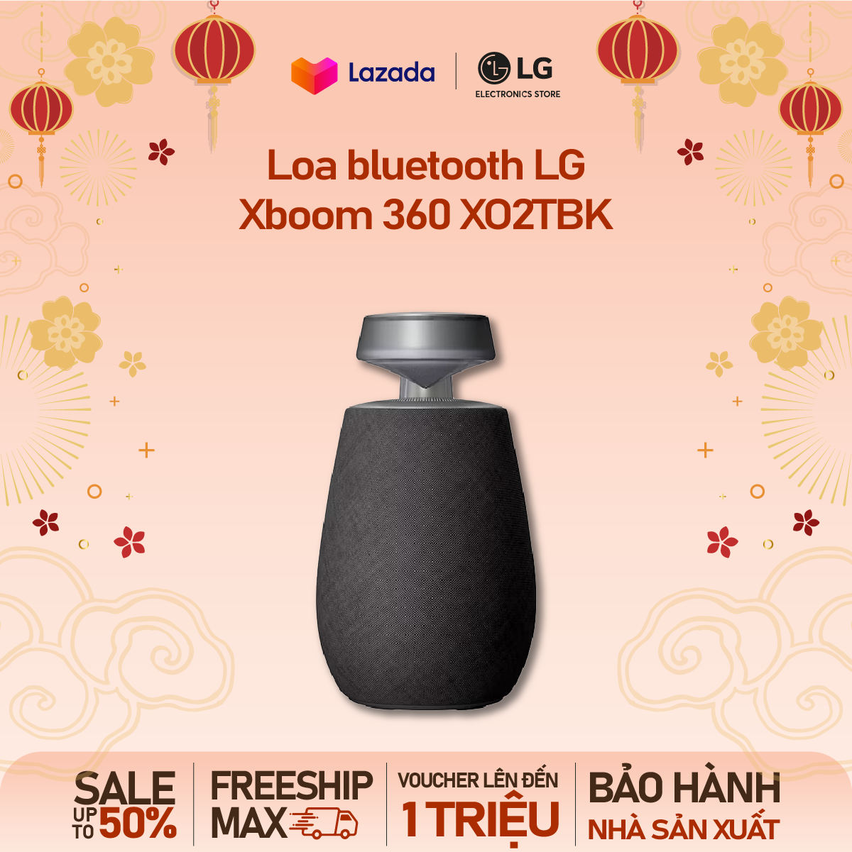 Loa bluetooth LG Xboom 360 XO2TBK