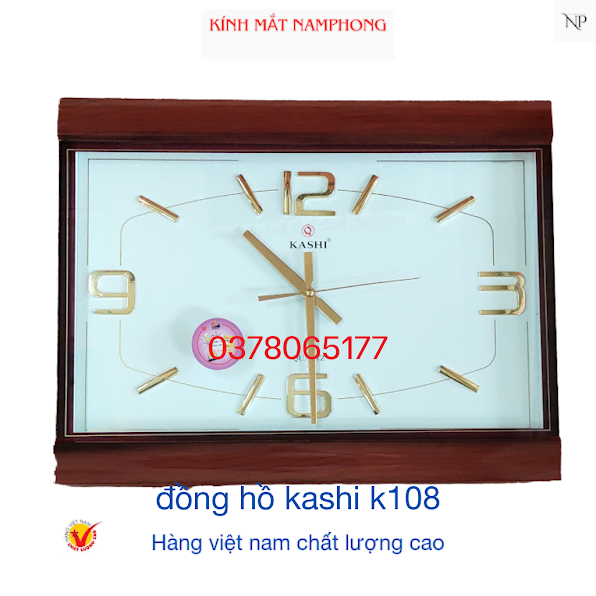 Đồng hồ treo tường  KASHI K108 kim trôi
