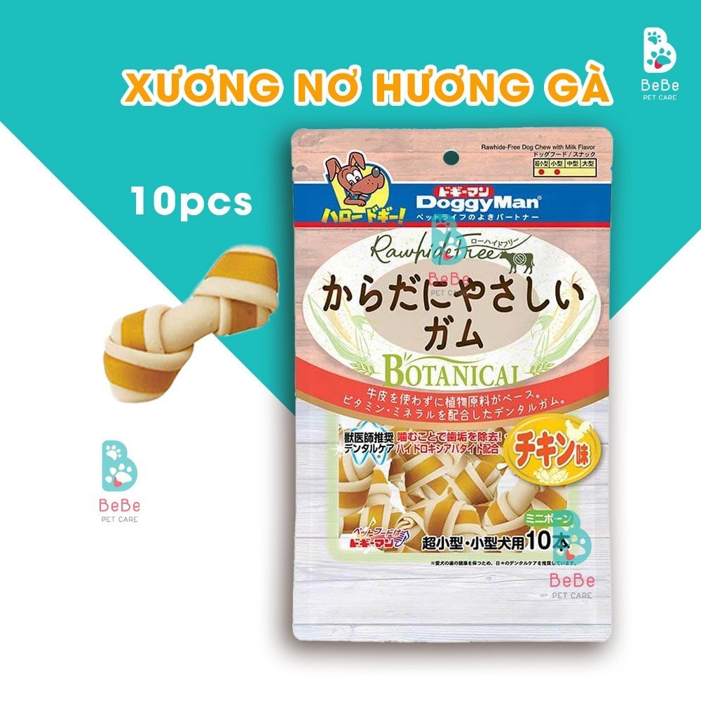 Xương Nơ I Que Gặm I Bánh Thưởng DoggyMan Đa Dạng Hương Vị Các Loại Cho Chó