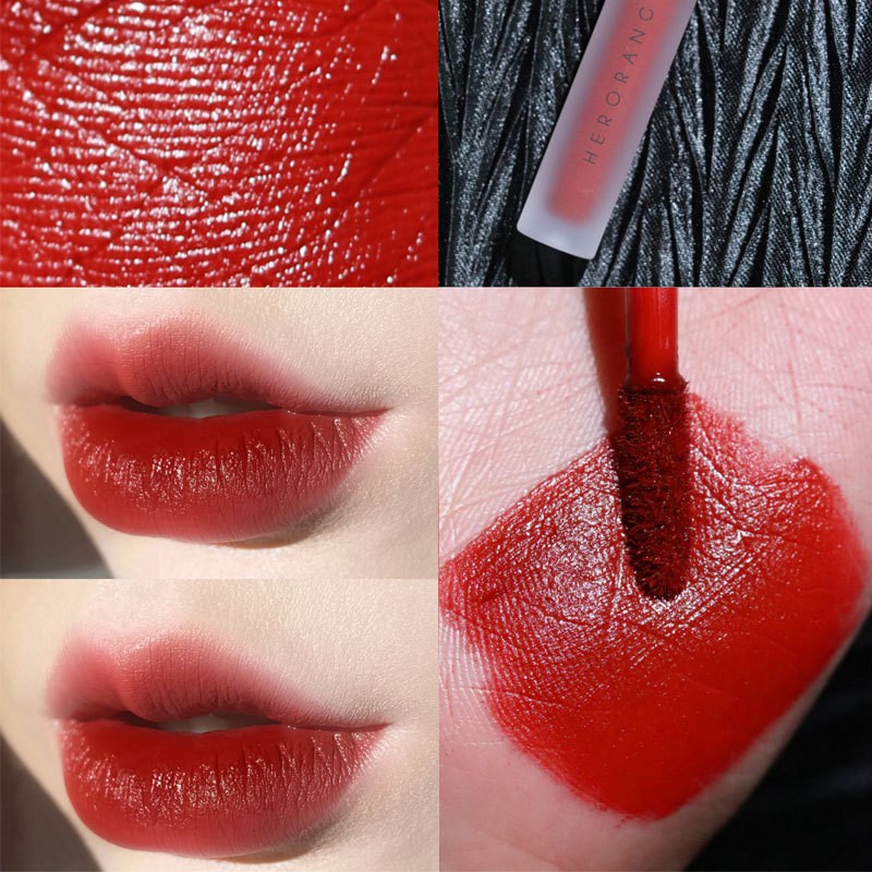 [HCM]Son Kem Lì Herorange Lip Glaze Siêu Xinh Chất Mềm Và Mịn Môi