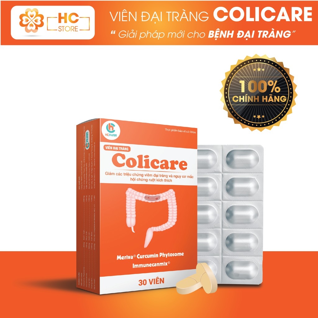 [Hcm]Viên Đại Tràng Colicare - Curcumin Phytosome