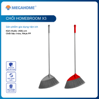 Chổi quét nhà Megahome HomeBroom X3 thân cây inox cước mềm mại