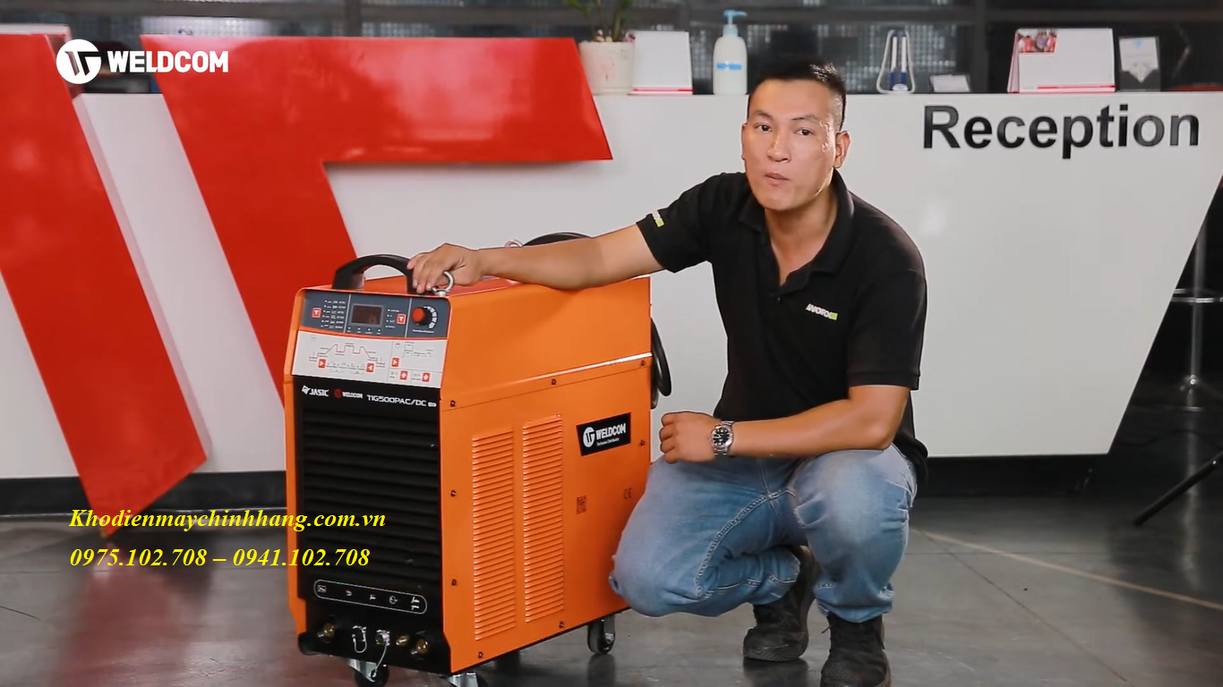Máy hàn TIG xung Jasic TIG500P AC/DC (E312) - 3 pha, 50-60Hz, 18KVA, 10-500A