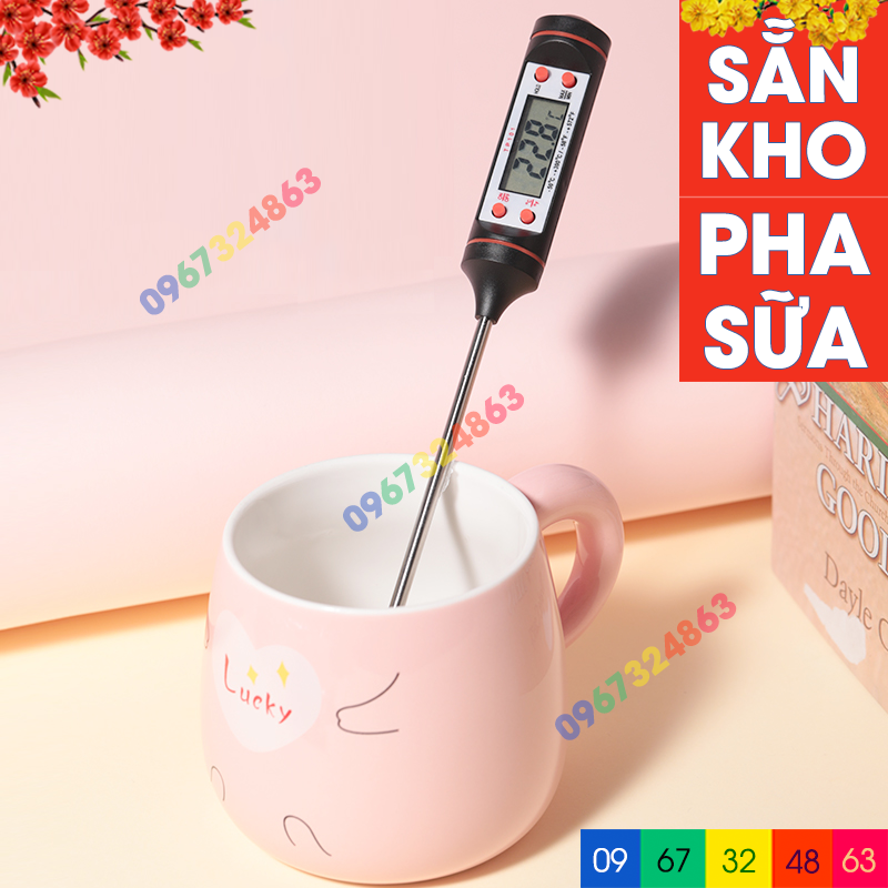 Nhiệt kế điện tử đo nhiệt độ nước sữa thực phẩm