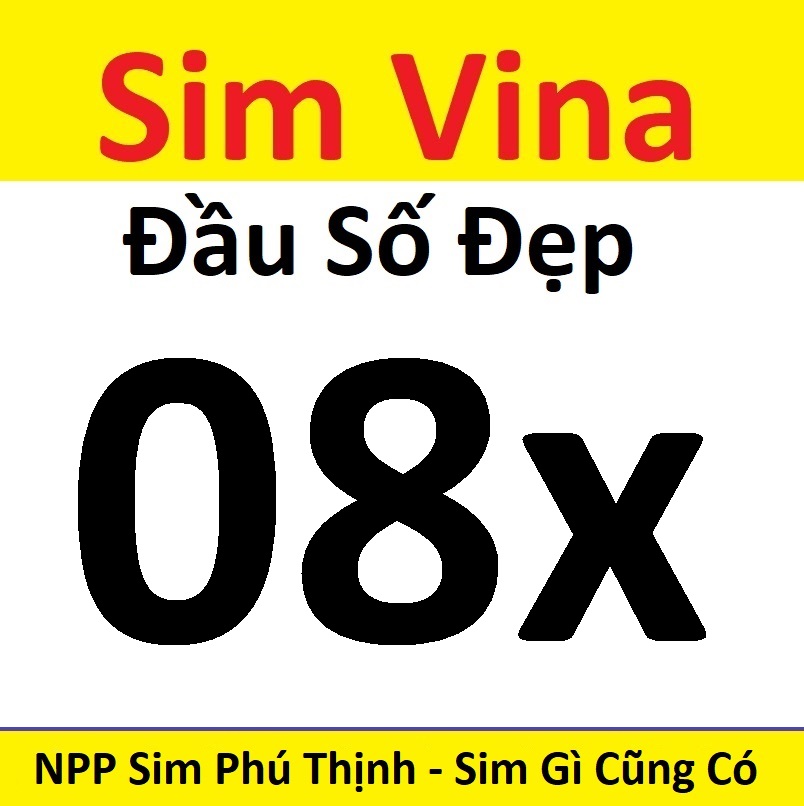 Sim số đẹp vinaphone 08x Sim chưa kích hoạt. Bảng 121.1