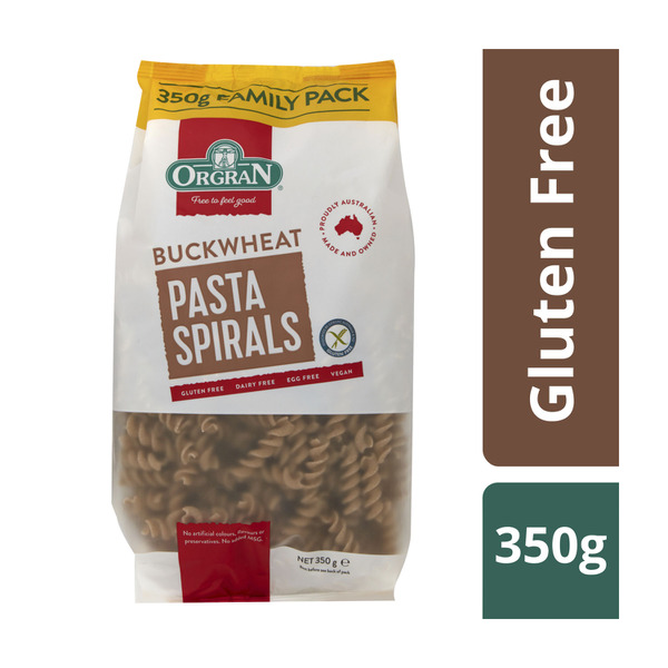Nui xoắn kiều mạch Orgran Gluten Free Buckwheat Pasta Spirals 350g