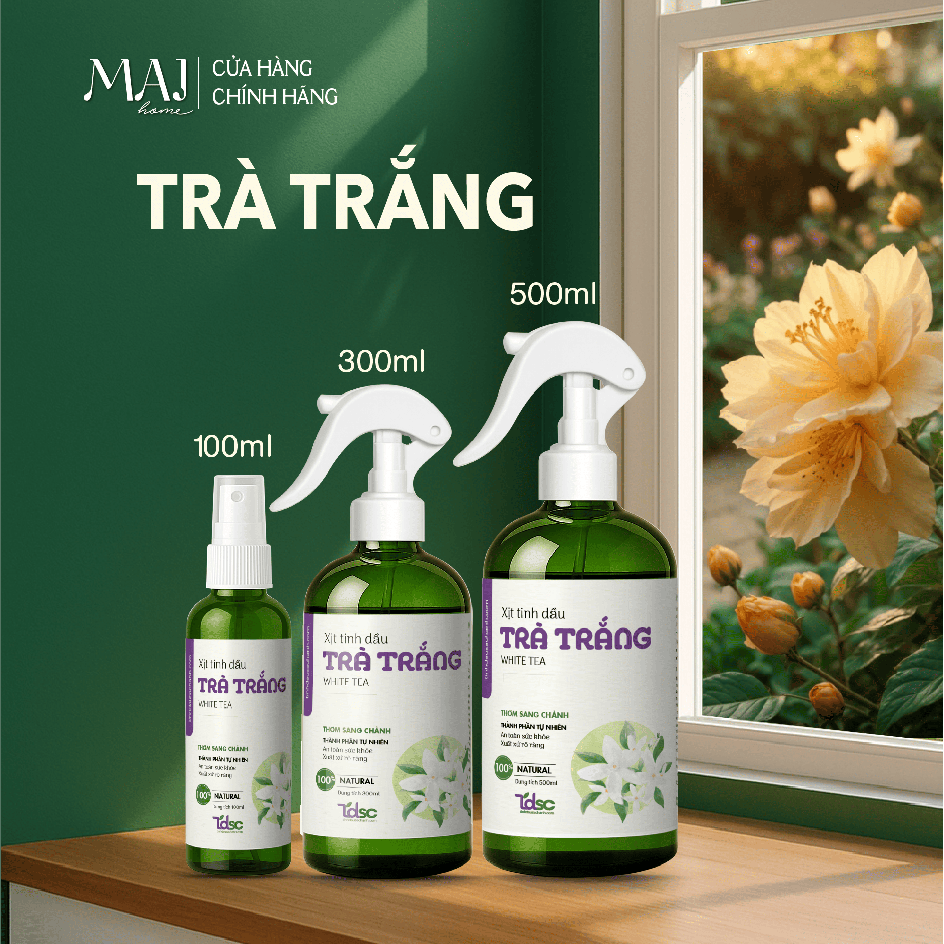 Bình Xịt Tinh Dầu Thơm Phòng TINHDAUSACHANH 100ml/500ml Tinh Dầu Thơm Khử Mùi Phòng Ngủ Đuổi Muỗi Và Côn Trùng