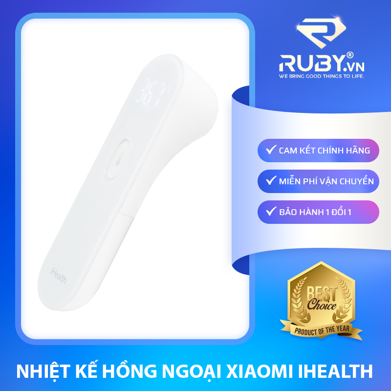 Nhiệt Kế Điện Tử Hồng Ngoại Xiaomi Mijia Ihealth Fdir - V14 Máy Do Nhiệt Độ Cao Cấp Chính Xác Và Nhanh Chóng Không Cần Chạm Trực Tiếp Vào Trán