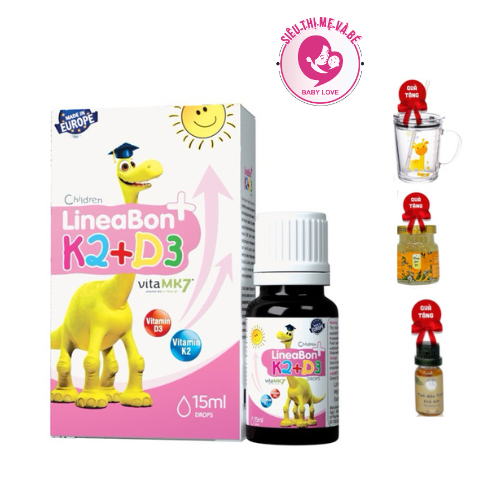 Vitamin K2 D3 Lineabon 10ml tăng chiều cao hàng chính hãng