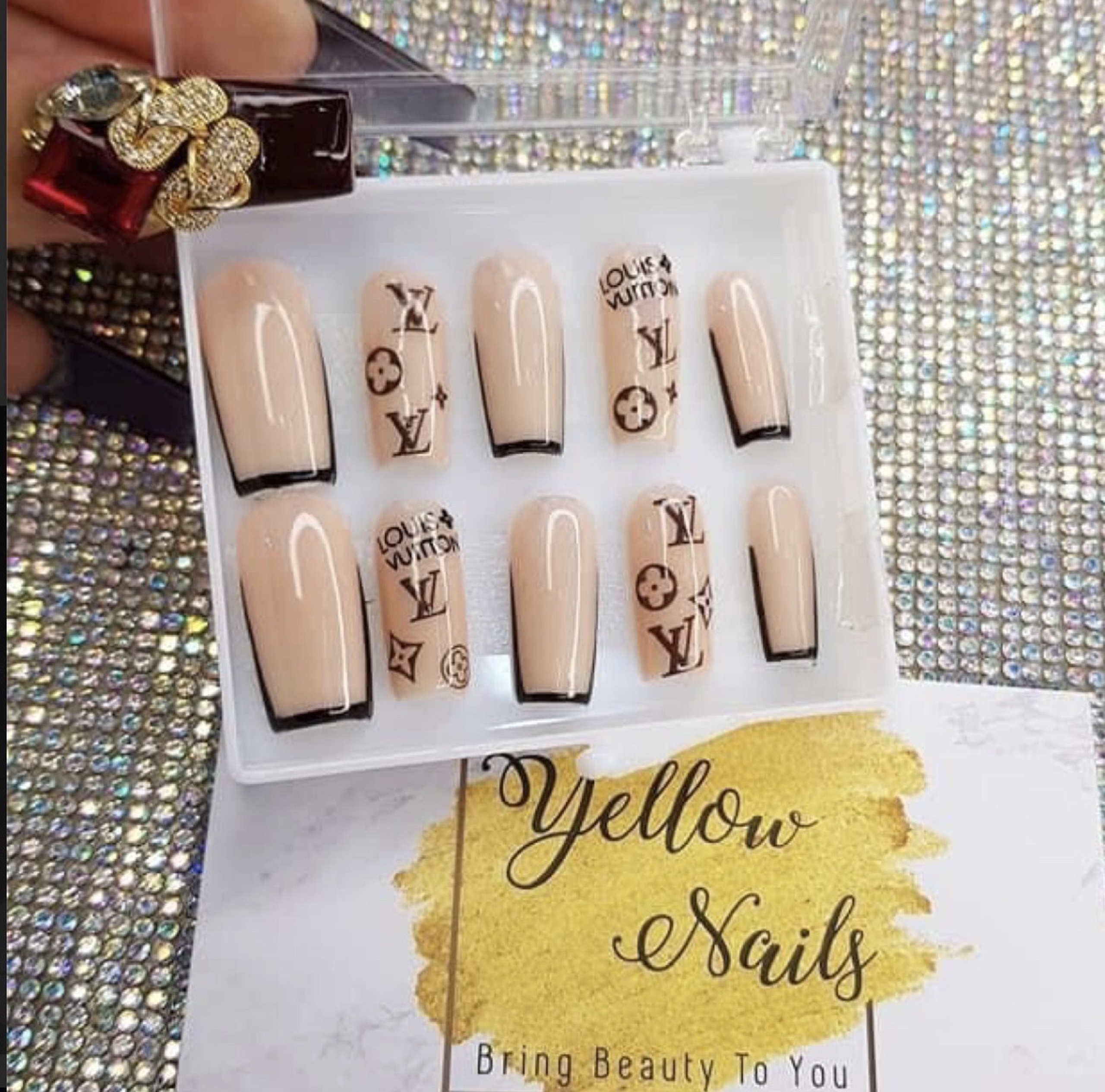 C02/móng tay giả thiết kế/nailsbox