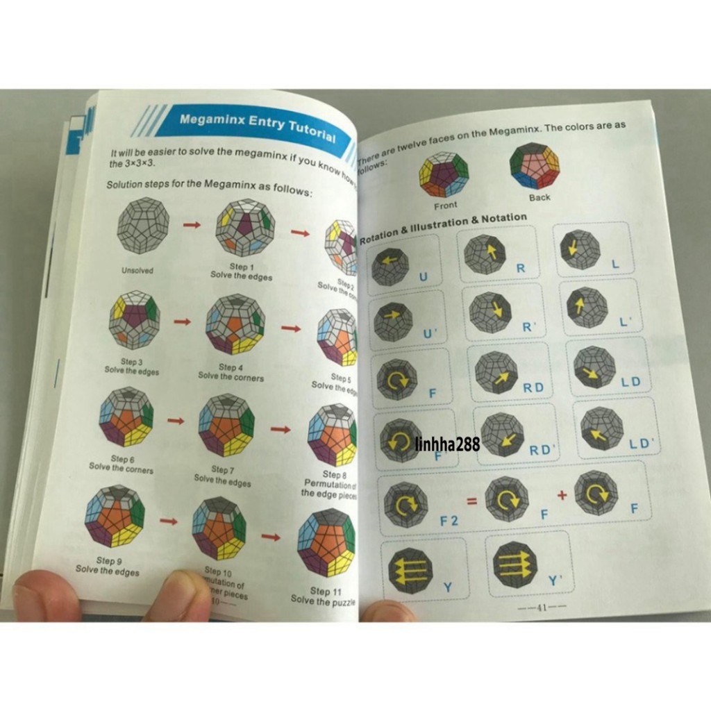 Công thức QiYi Hướng Dẫn Giải Rubik 2x2 3x3 4x4 5x5 6x6 Megaminx Pyraminx Skewb Square-1 Ivy Fisher