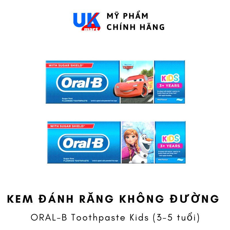 Kem Đánh Răng Không Đường Oral - B Toothpaste Kids 3 - 5 Years